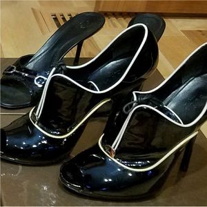 Gucci Black and White Women's Heels